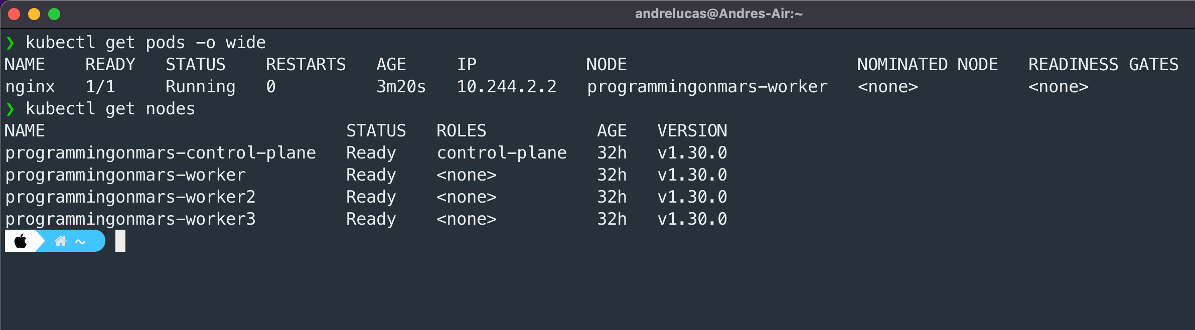 Pod Get Pods Wide Output